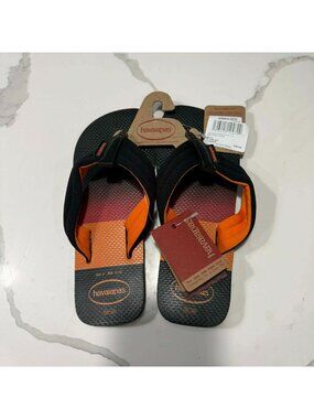 Havaianas Unisex Urban Print Flip Flop Sandals Black US 10